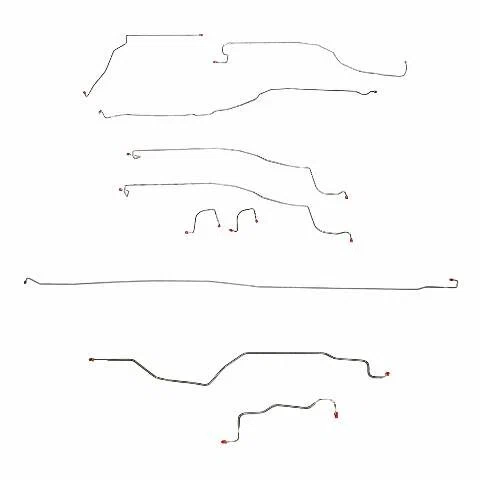 03-04 Chevrolet Silverado 1500 Brake Line Kit 4WD Reg Cab_Short Bed