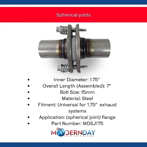 1.75_ Inner Diameter Steel Exhaust Flange Repair Spherical Joint MDSJ175