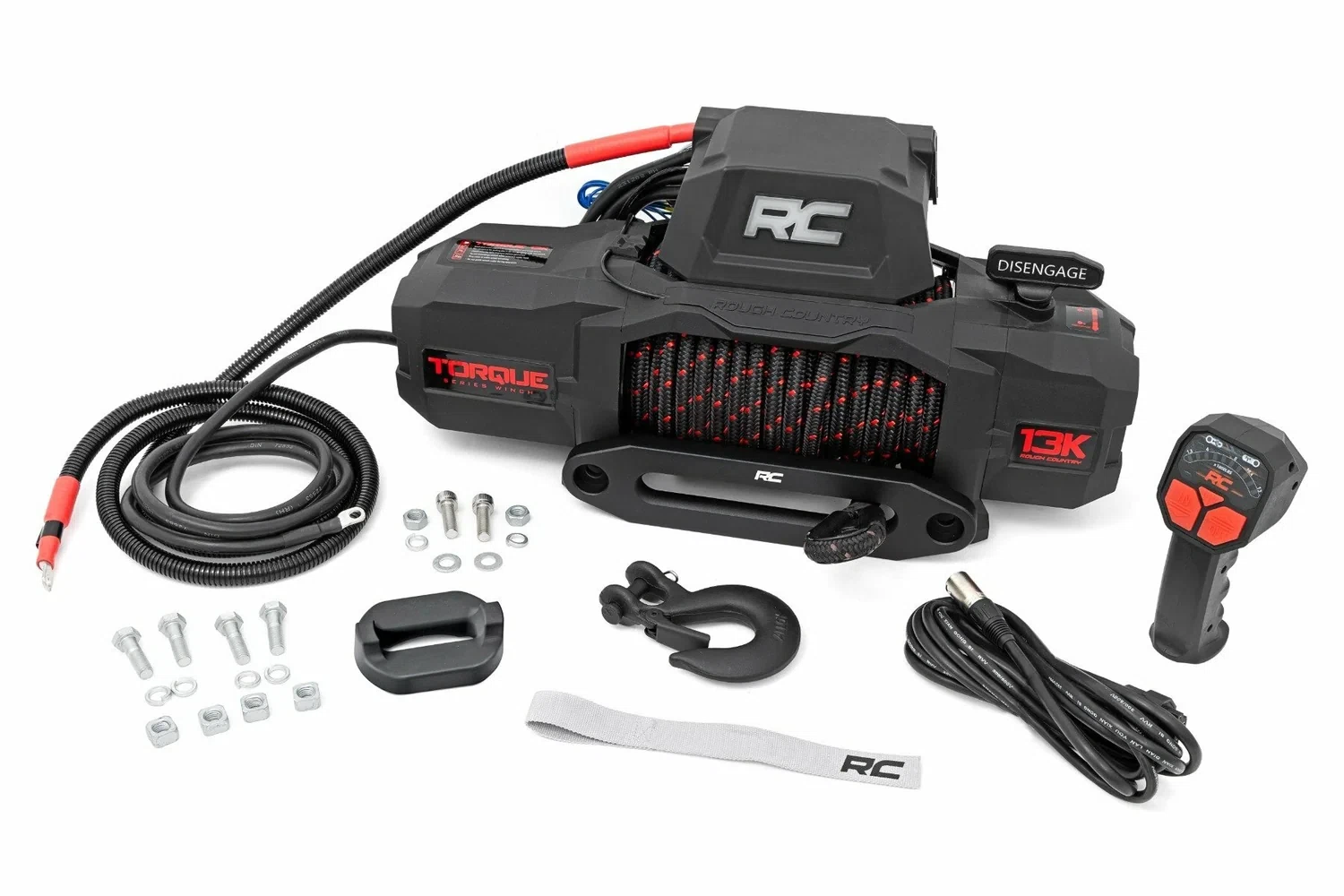 13000-Lb Torque Winch; Synthetic Rope TS13000S