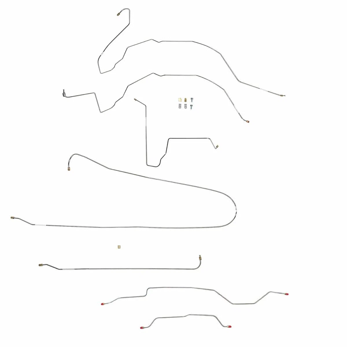1963-1966 Chevy C10 Short Bed Power Disc Brake Line Conversion Kit CBK0366SS