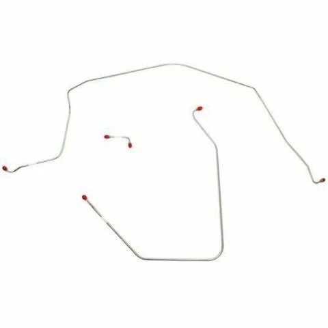 1963-64 Chevrolet Corvette Front Brake Line Kit 3 Piece Power Brake - VKT6302SS