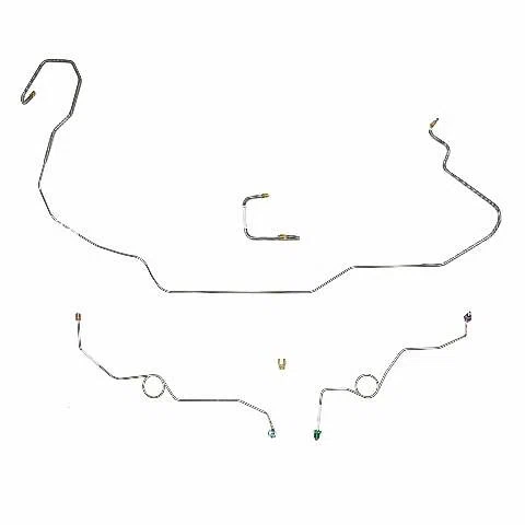 1966-1970 Dodge Coronet Front Brake Line Kit Power Disc Conversion Stainless RKT6612SS