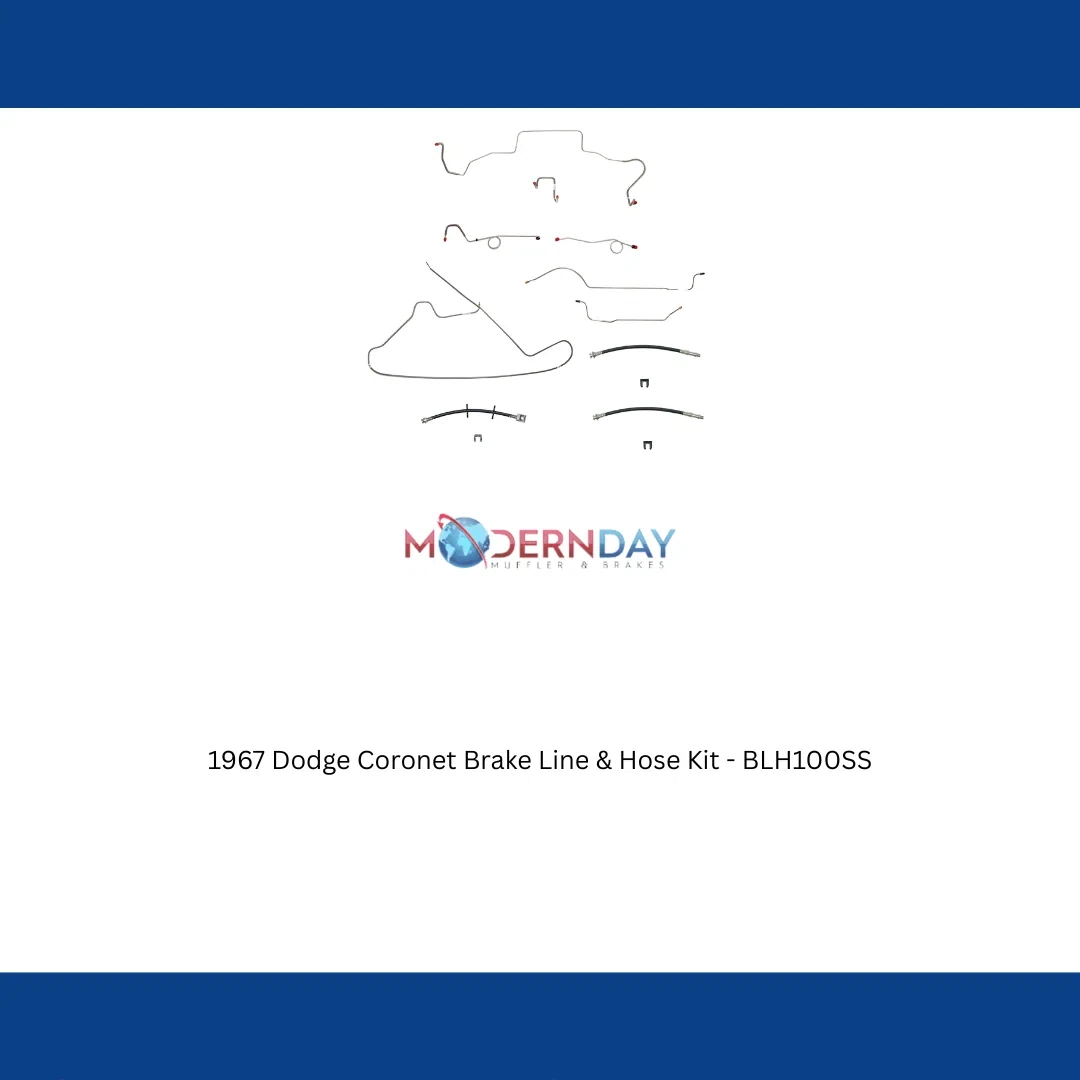 1967 Dodge Coronet Brake Line & Hose Kit - BLH100SS