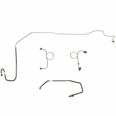 1972-73 Dodge Challenger Front Brake Line Kit Manual Disc Brakes - EKT7202OM
