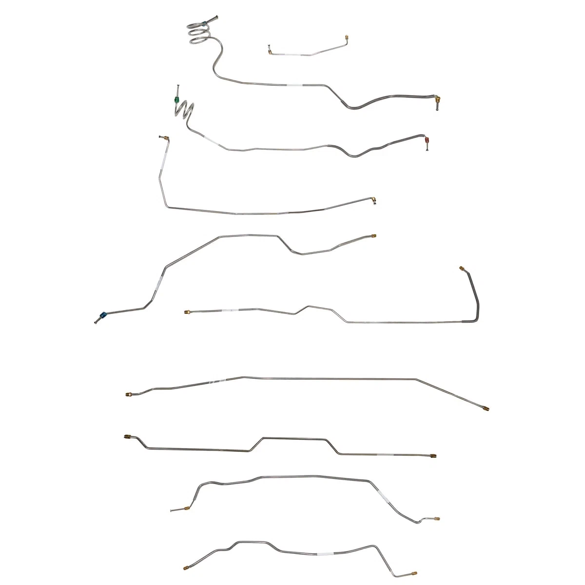 1973-79 Chevy C-10 w_ Single Cab and Short Bed; Complete Brake Line Kit; Steel CBK0711OM
