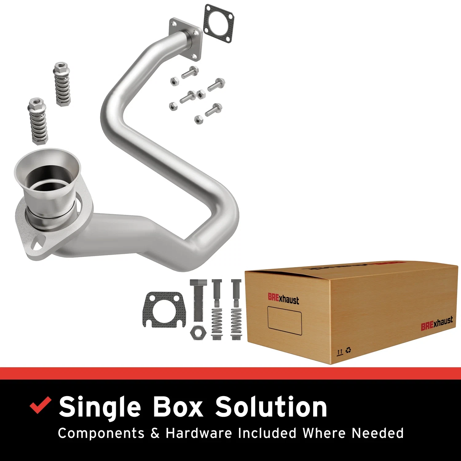 1987-1990 Jeep Wrangler Direct-Fit Front Pipe Kit 107-0017
