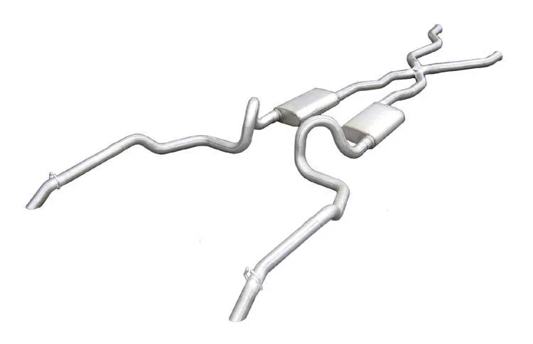 1994-1996 Chevy Impala Converter Back Exhaust System With X-Pipe