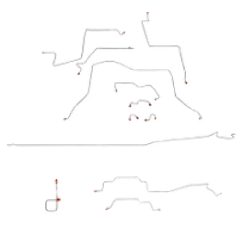 1995 - 1997 Dodge Ram Brake Line Kit - CBK0226SS