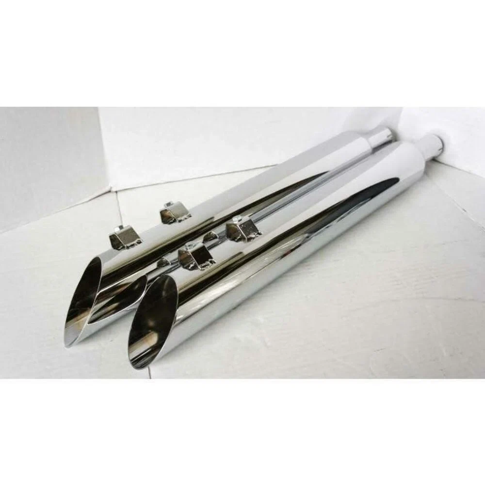 1995-2016 Harley Davidson Touring Model Reverse Angle Cut Slip On Muffler 1.75 Baffle