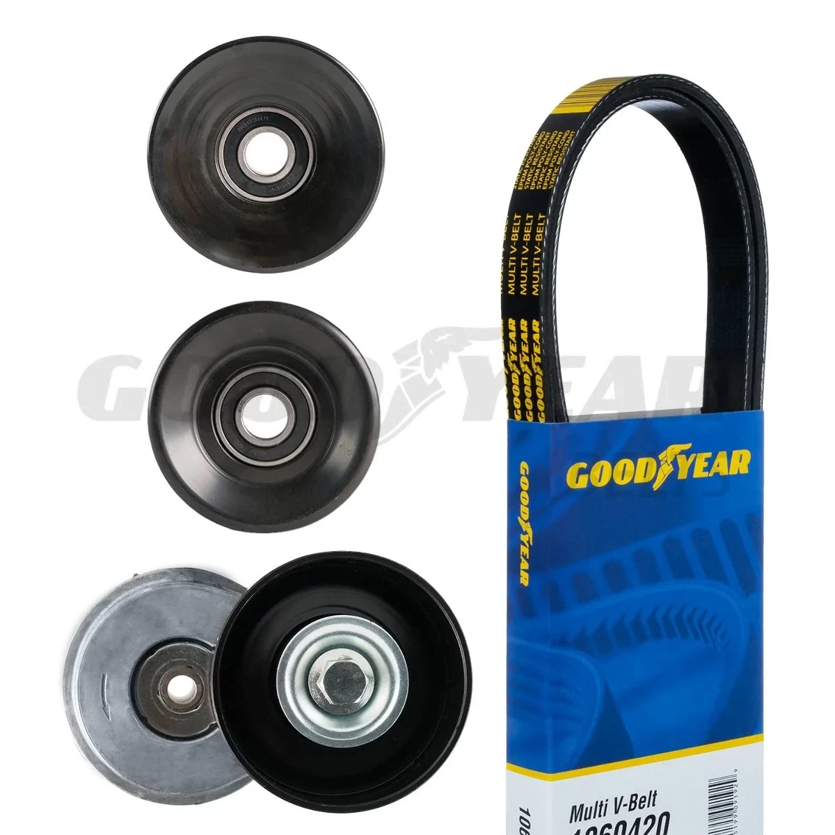1997-2000 Ford F-150 Serpentine Belt Drive Component Kit Goodyear 3052