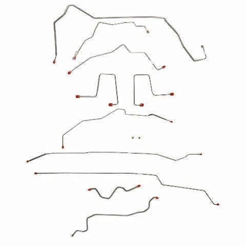 1998-1999 Chevrolet S10 Complete Brake Line Kit 4x4 Ext Cab Stainless CBK0179SS
