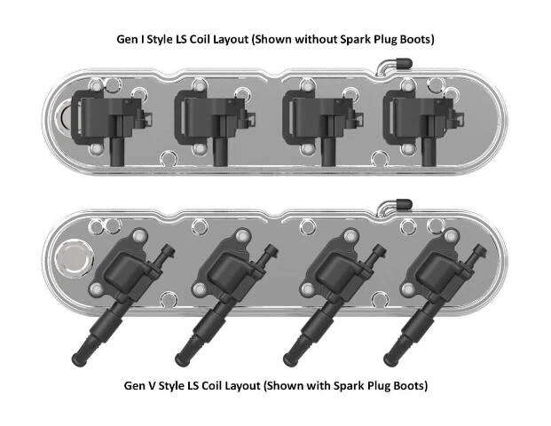2-Pc LS Finned Valve Covers - Polished Finish - 241-181