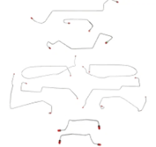 2000 - 2007 Ford Focus Brake Line Kit - CBK0209OM