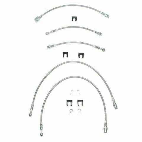 2000-06 Cadillac Escalade Brake Hose Kit 4WD Non TC SUV 5pcs Stainless HSK0009SS