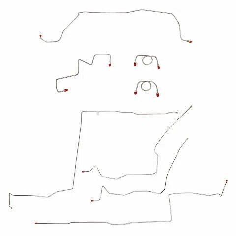 2002-2005 Dodge Neon Complete Brake Line Kit ABS Stainless CBK0090SS