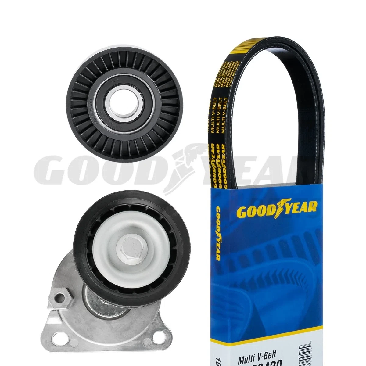 2007-2011 Ford Focus Serpentine Belt Drive Component Kit Goodyear 3226