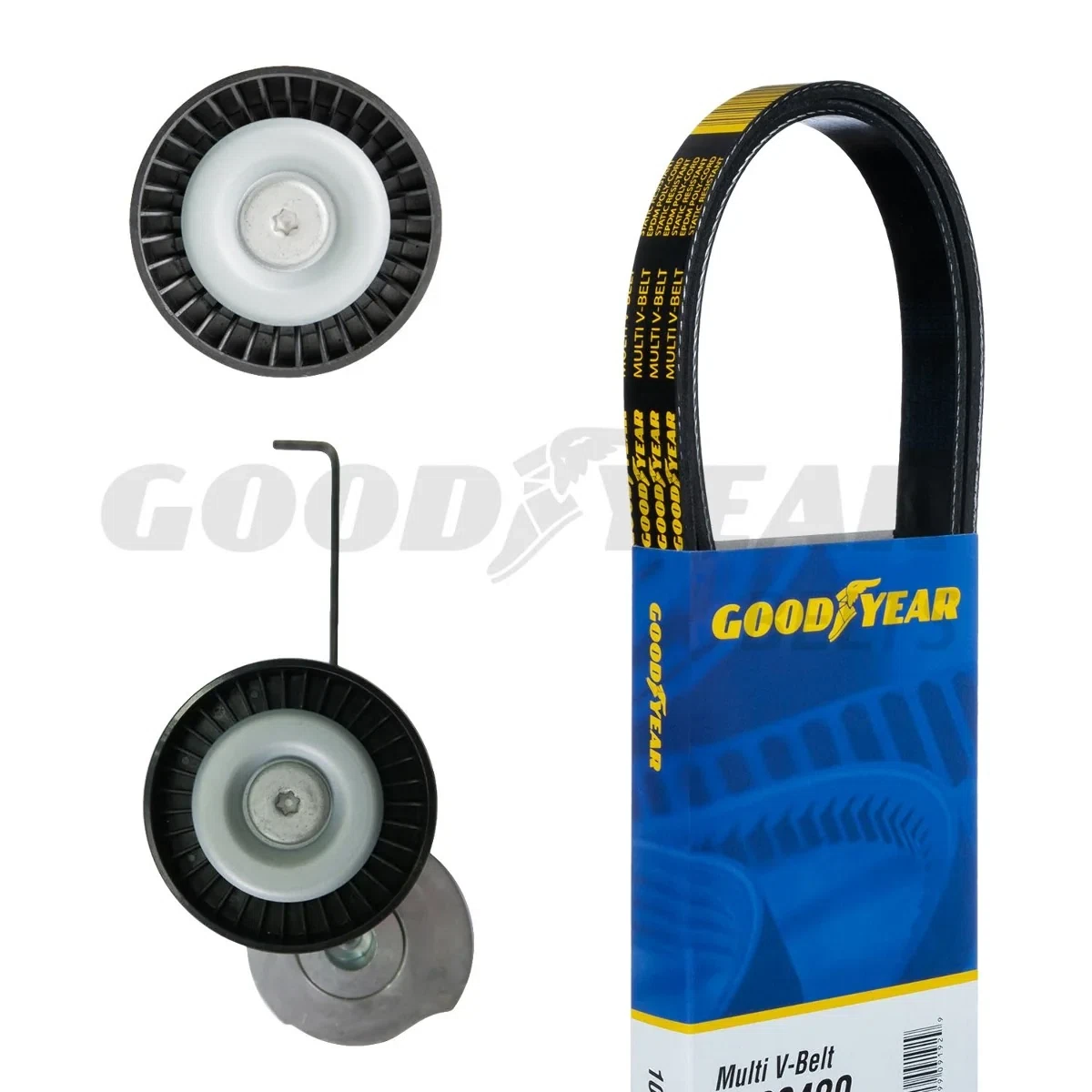 2011-2013 Volvo S60 Serpentine Belt Drive Component Kit Goodyear 3236