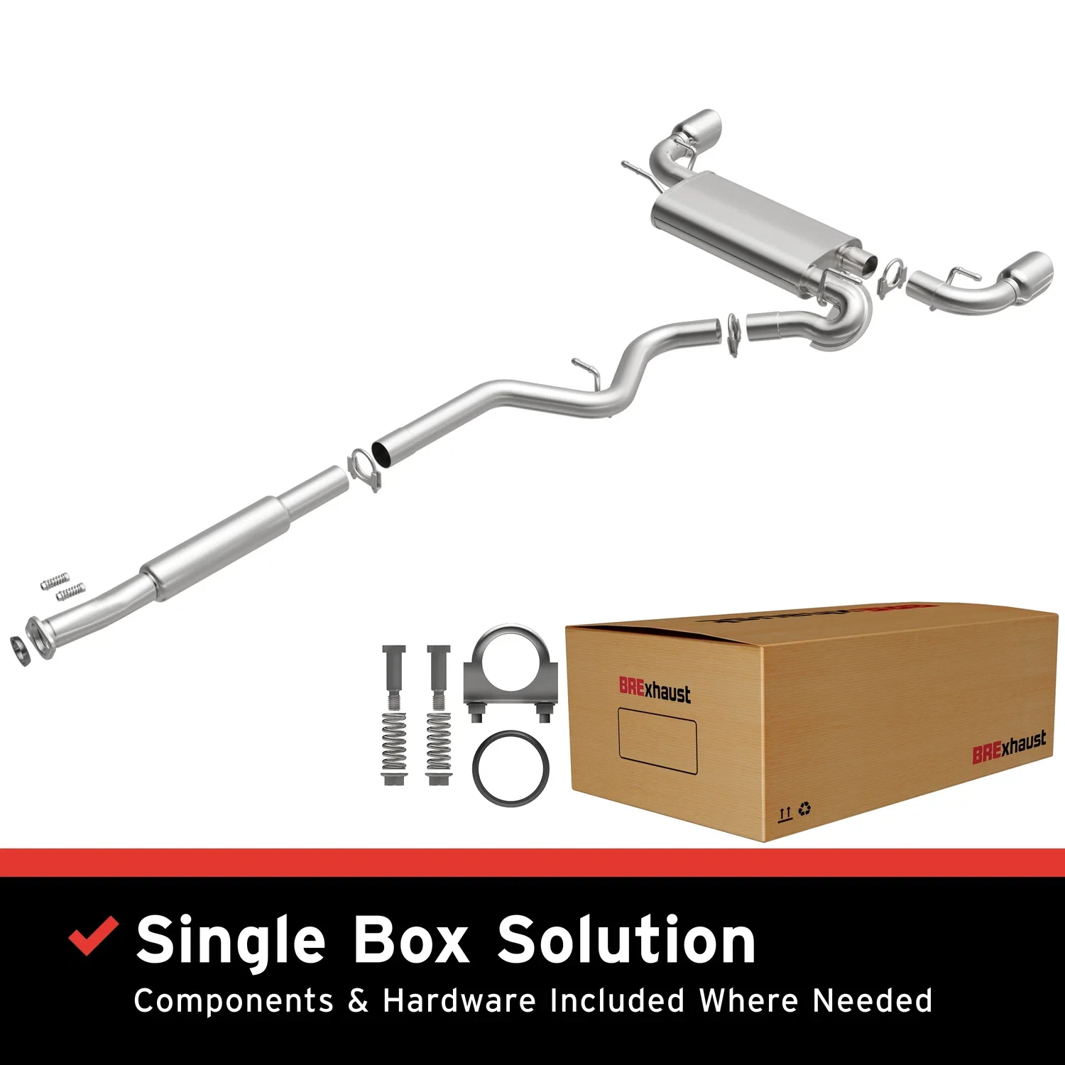 2013-2023 Subaru BRZ Direct-Fit Replacement Exhaust System 106-0884