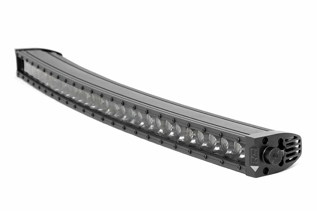 30_ Black Series LED Light Bar; Curved; Single Row; Cool White DRL 72730BLDRL