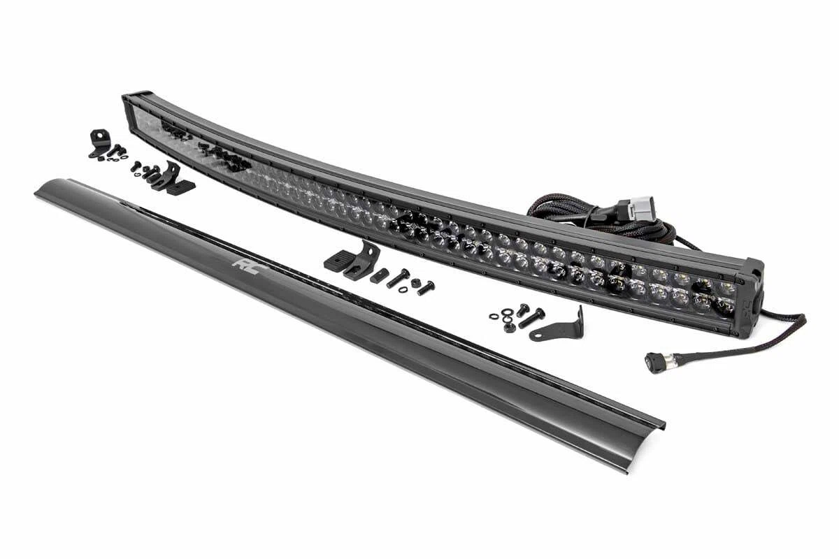 50 Inch Black Series LED Light Bar; Curved; Dual Row; Cool White DRL 72950BD