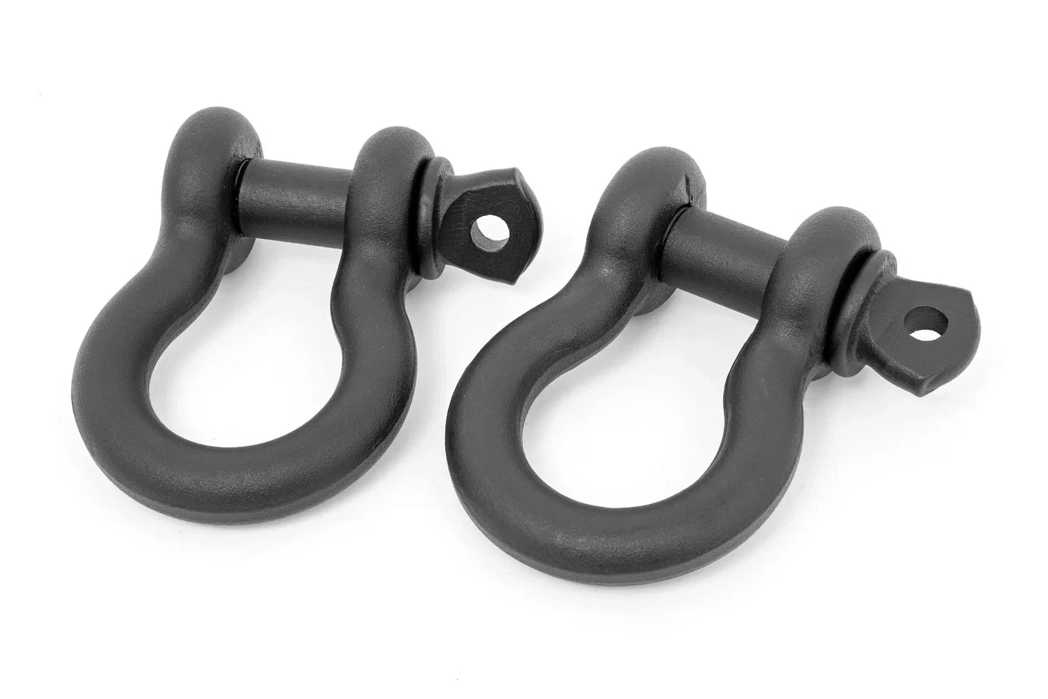 5_8 D Ring Shackles; Cast; 3_4_ Pin; Pair; Black RS179