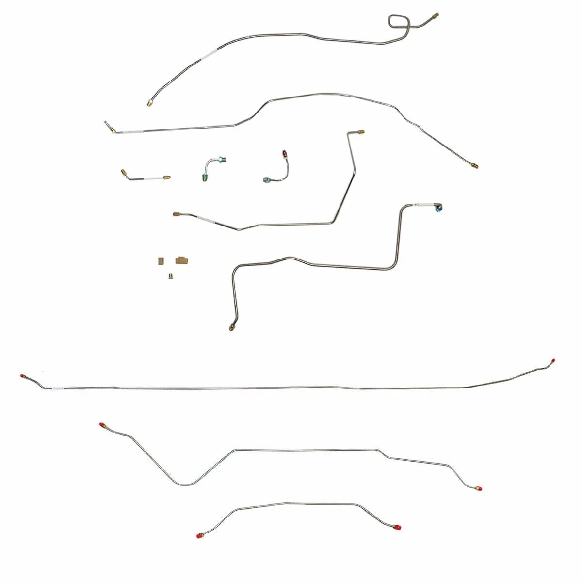 67-70 Chevrolet C10 Brake Line Kit 2WD Long Bed Stainless Steel