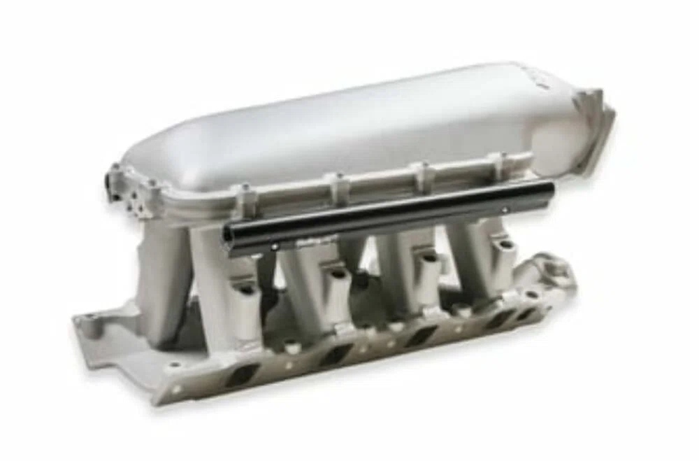8.2_ SBF Ford Hi-Ram EFI Manifold with Side Mount Top 300-306