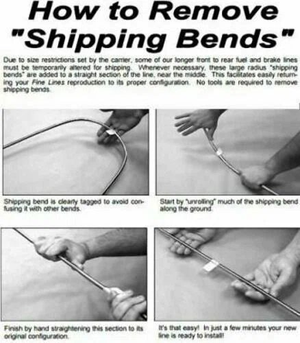 82-83 Chevrolet Camaro Intermediate Brake Line Kit 8 Cyl