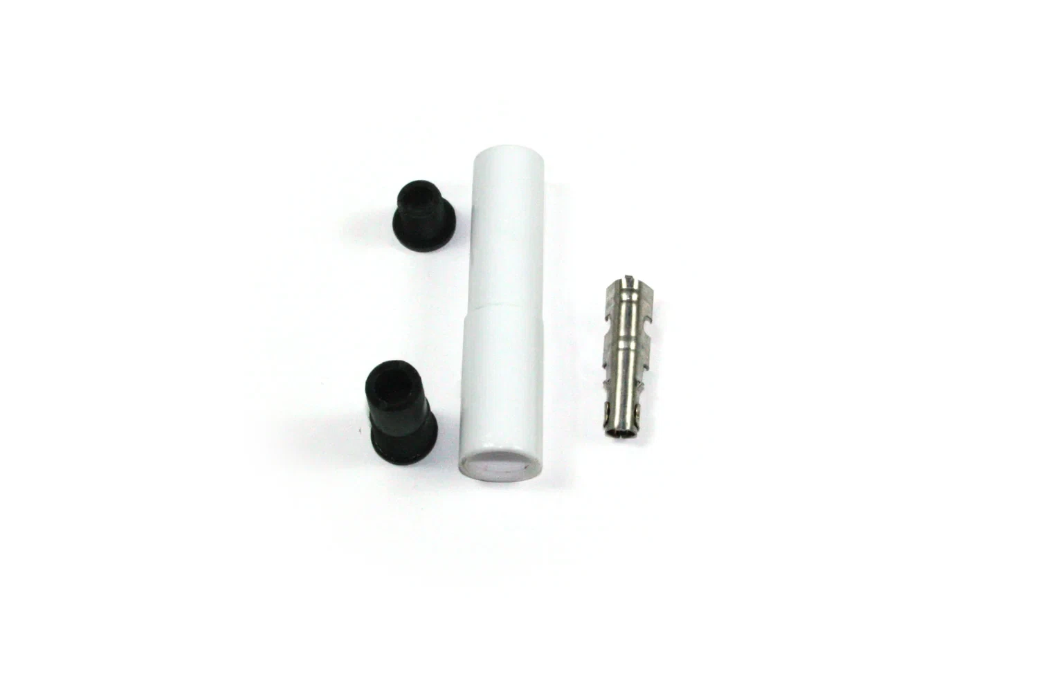 8502Ht-1 White Ceramic Spark Plug Boot Straight Electronic Ignition