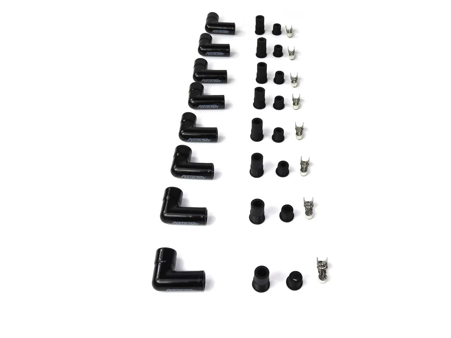 8561Ht-8 Black Ceramic Spark Plug Boot 90 Degree Set Of 8 Includes