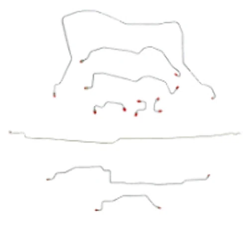 95-97 Dodge Ram 1500 Brake Line Kit 4WD Ext Cab_Long Bed
