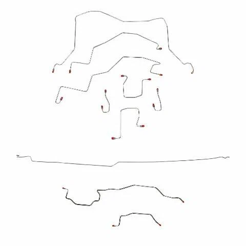 98-01 Dodge Dodge Ram 3500 Brake Line Kit 4WD Ext Cab_Long Bed RWABS Dually