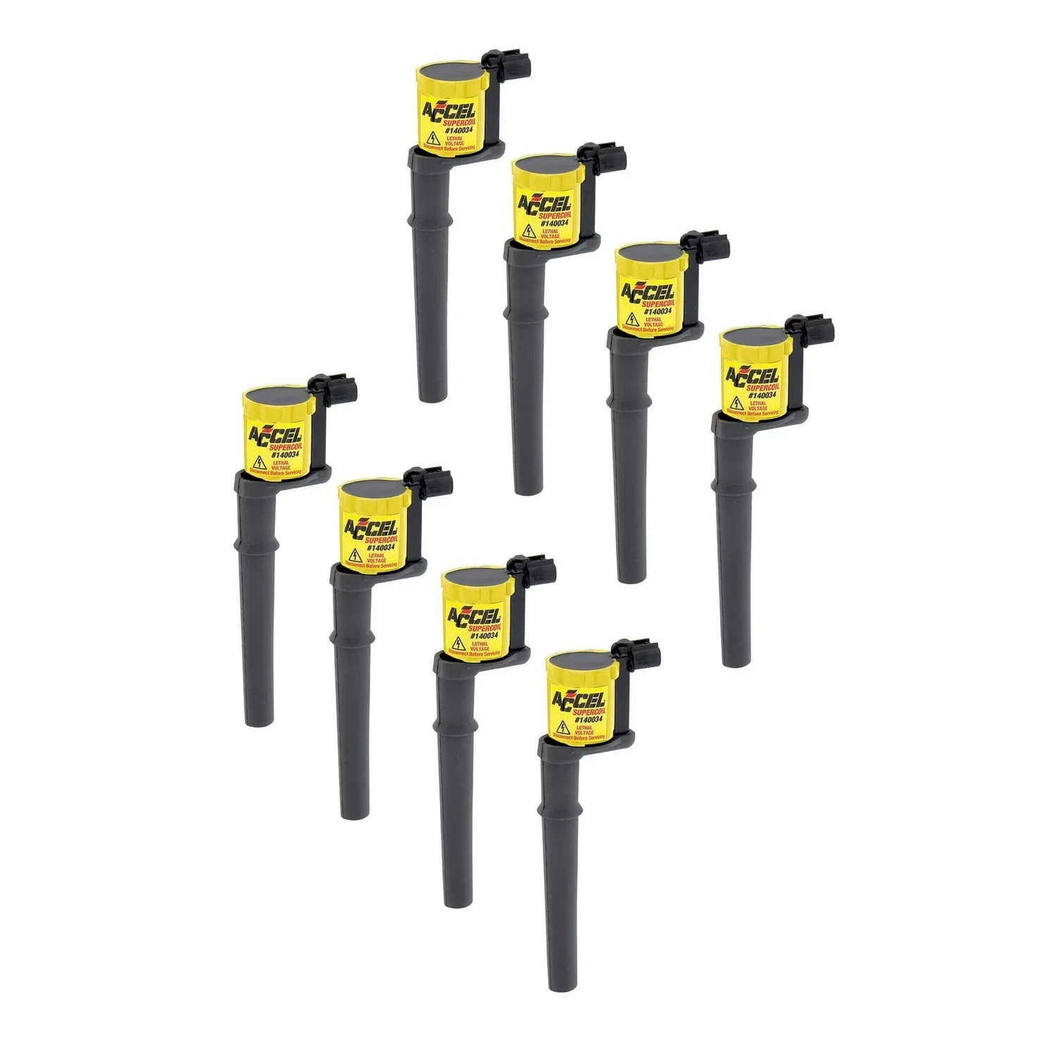 ACCEL Ignition Coil-SuperCoil-Ford 4valve modular engine 4.6_5.4L-8Pack-140034-8