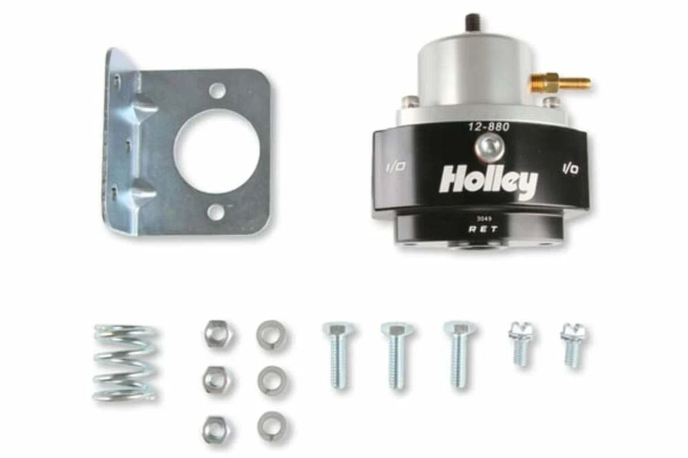 Adjustable Billet By-Pass Regulator-6An Kit W_Fittings & Gauge-12-880KIT