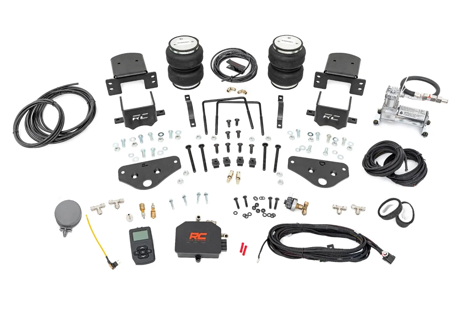Air Spring Kit w_compressor - Wireless Controller - Ford F-250_F-350 Super Duty