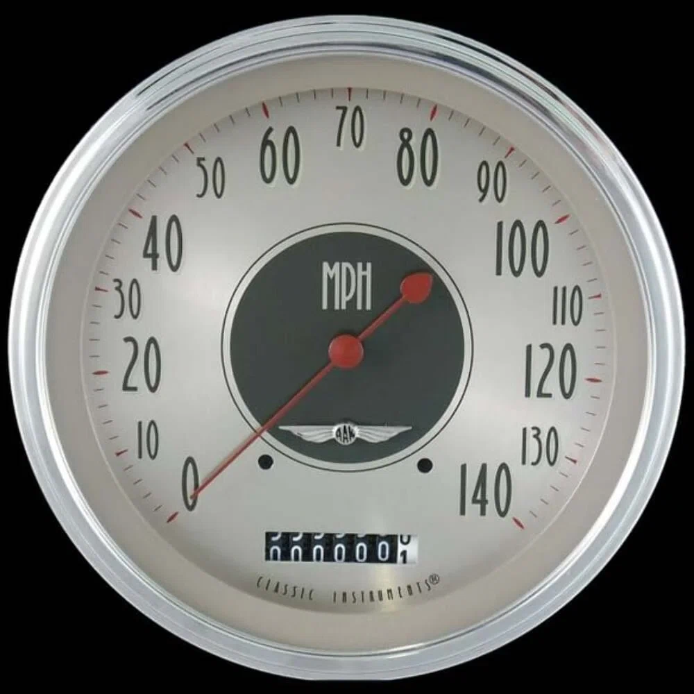 All American Nickel 4 5_8_ Speedometer AN56SLC