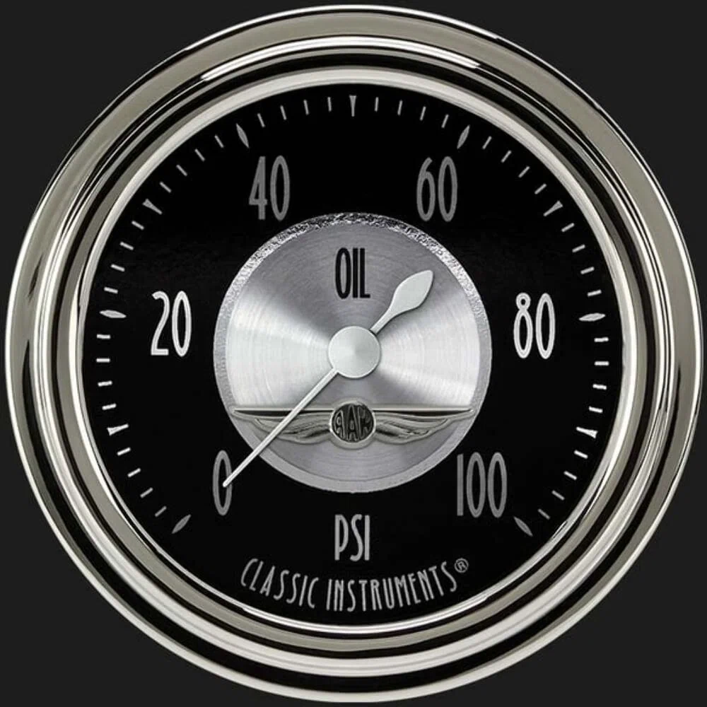 All American Tradition 2 5_8_ Oil Pressure Gauge AT381SLC