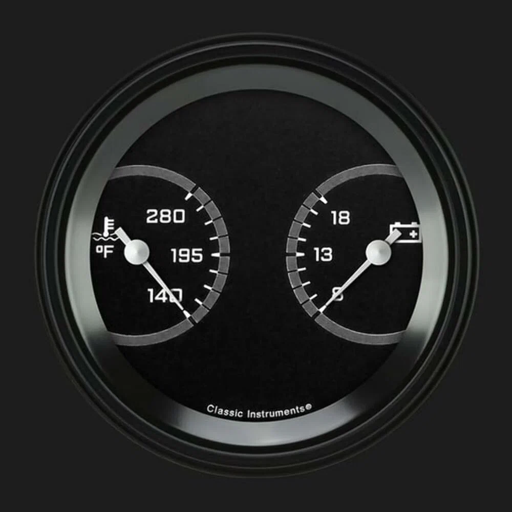 AutoCross Gray 3 3_8_ Temp & Volt Dual AX74GBLF