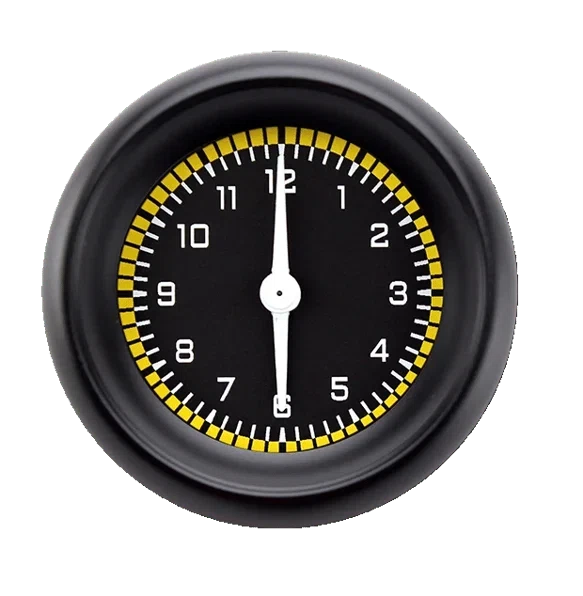 AutoCross Yellow 2 1_8_ Clock AX90YBLF