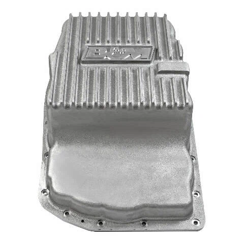 B&M 70392 Cast Aluminum Trans Pan for 6L80E - Natural