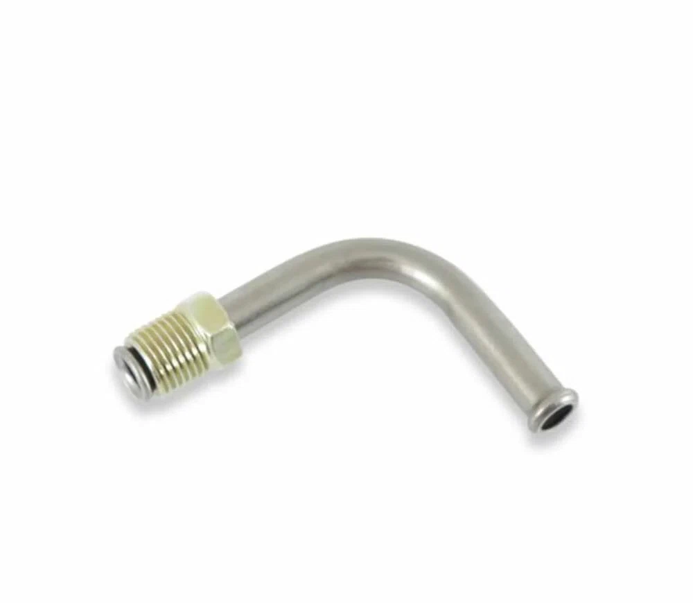 Chevrolet Small Block Fuel Pump Outlet Fitting 90 deg. Hose 5_16 Thread 1_2-20