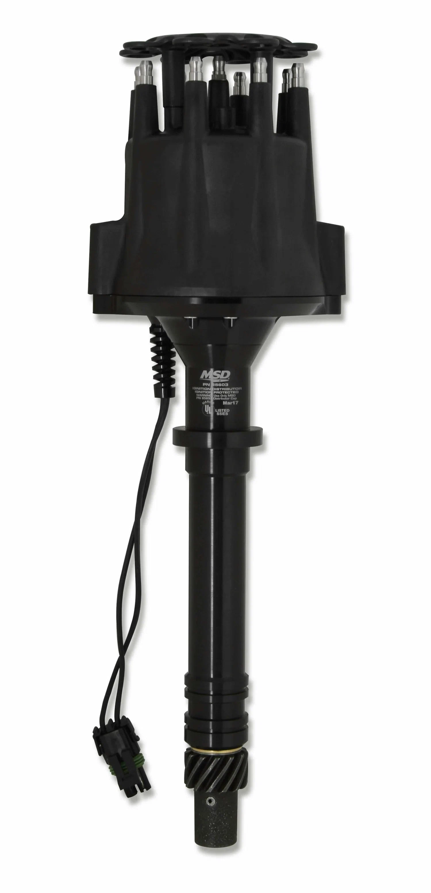 Chevy V8 Marine Certified Distributor-Black - 85603