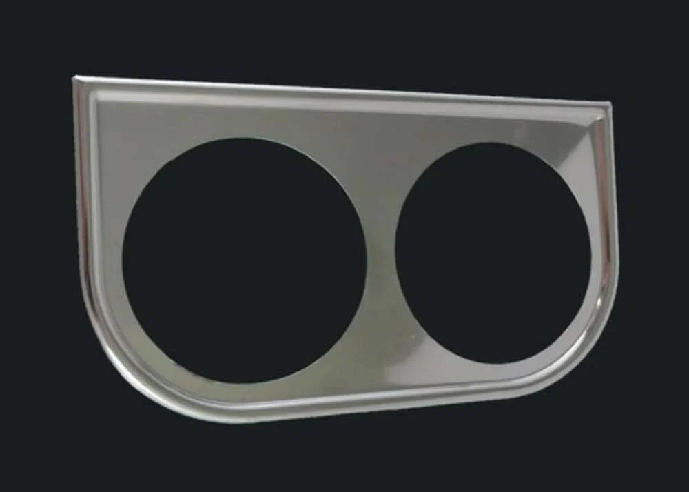 Chrome Under Dash Panel _ 2-Hole MT55