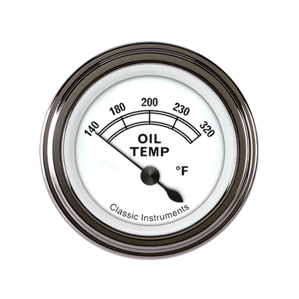 Classic White 2 1_8_ Oil Temp CW28SLF