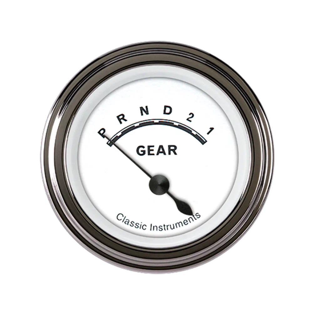 Classic White 2 1_8_ Gear Indicator CW07SLF