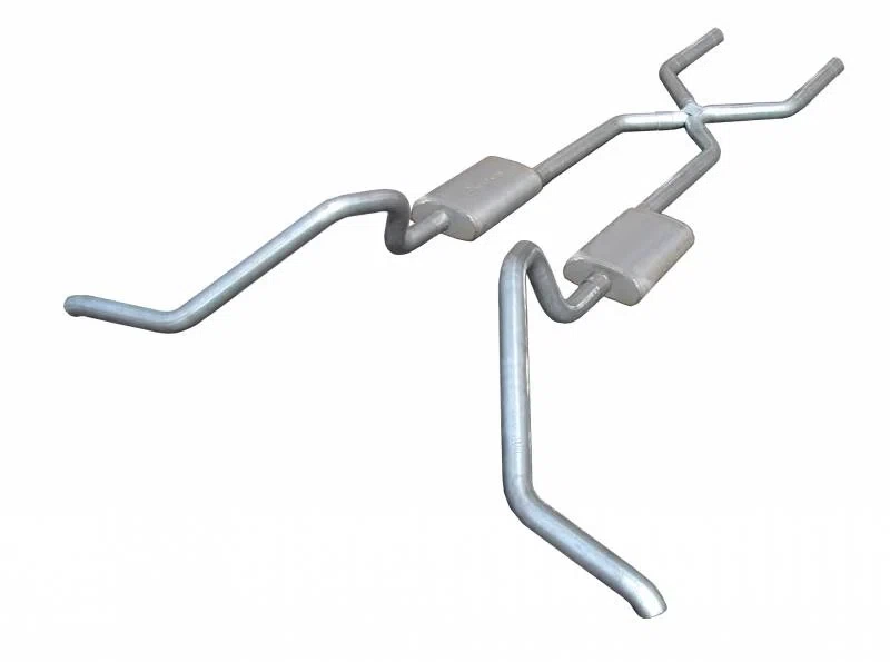 Crossmember Exhaust System 65-70 B-Body Split Side Dual Exit