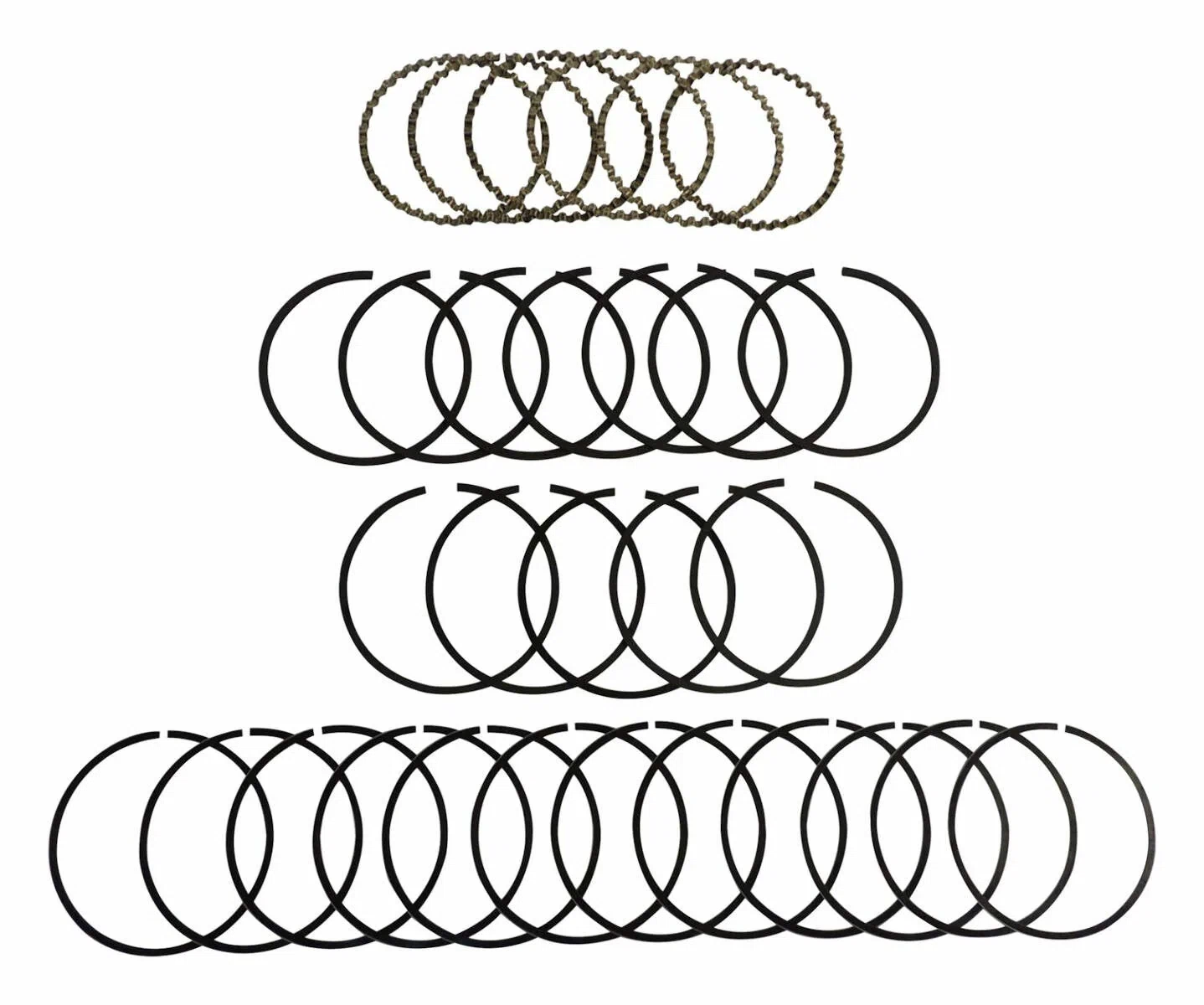 Crown Automotive - Metal Unpainted Piston Ring Set - 83501893K