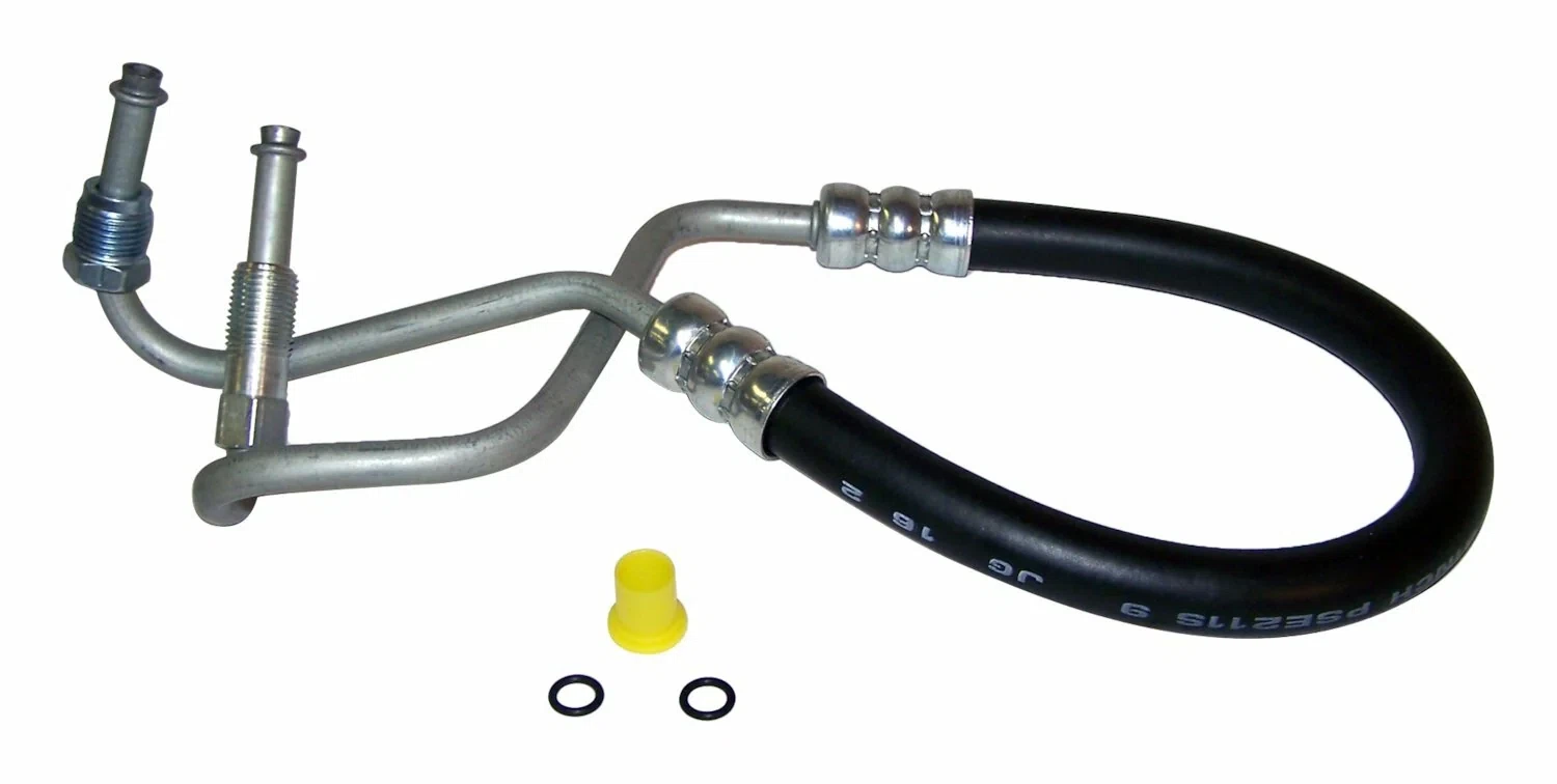 Crown Automotive - Metal Black Power Steering Pressure Hose - 4637915