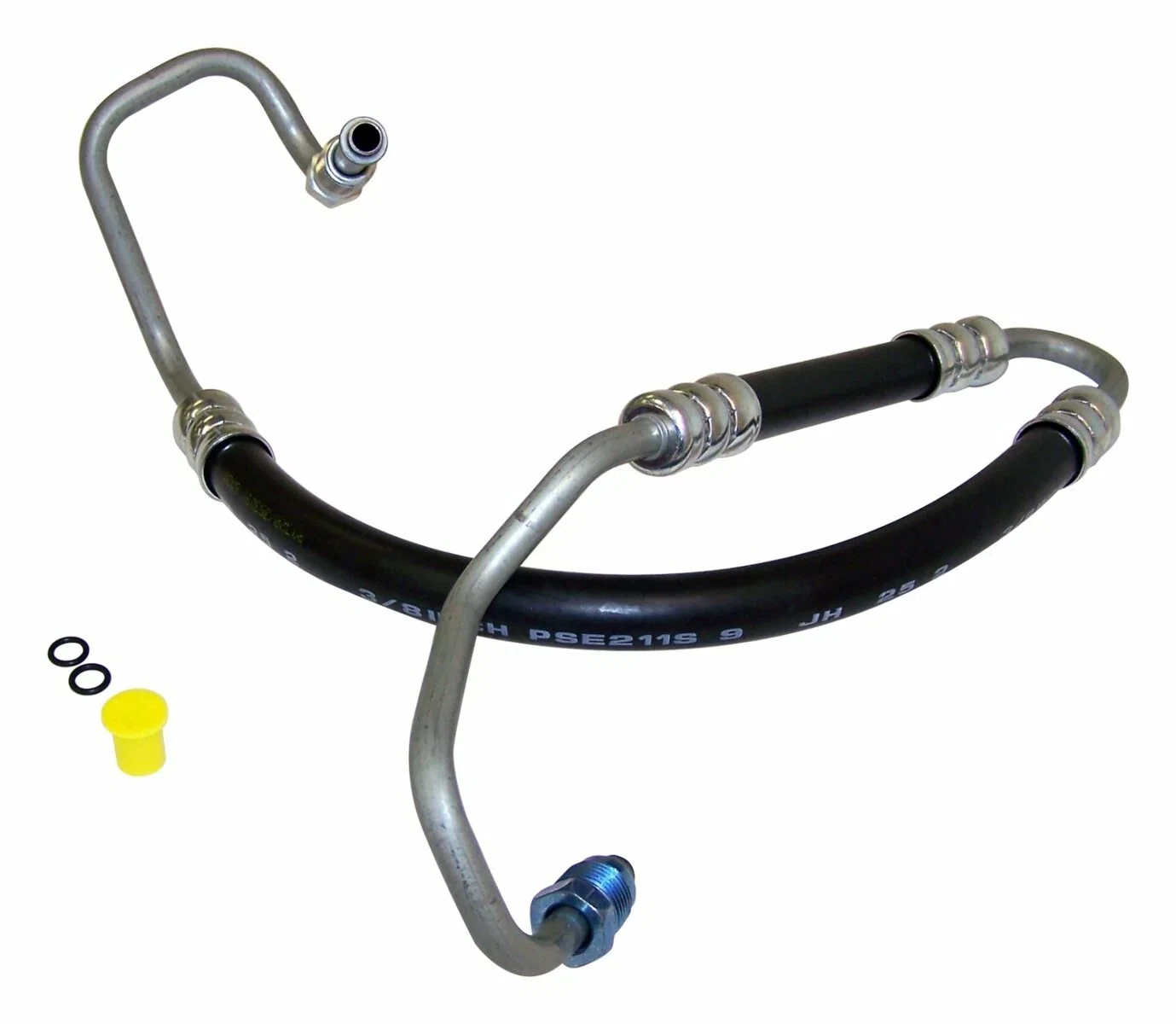 Crown Automotive - Metal Black Power Steering Pressure Hose - 52088452AD