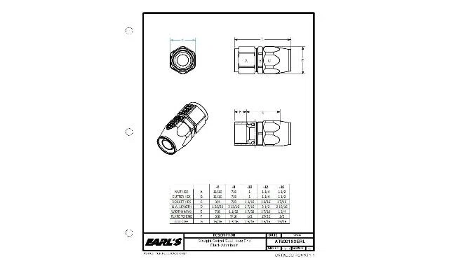 Earls Swivel-Seal&reg; Hose End - AT800108ERL